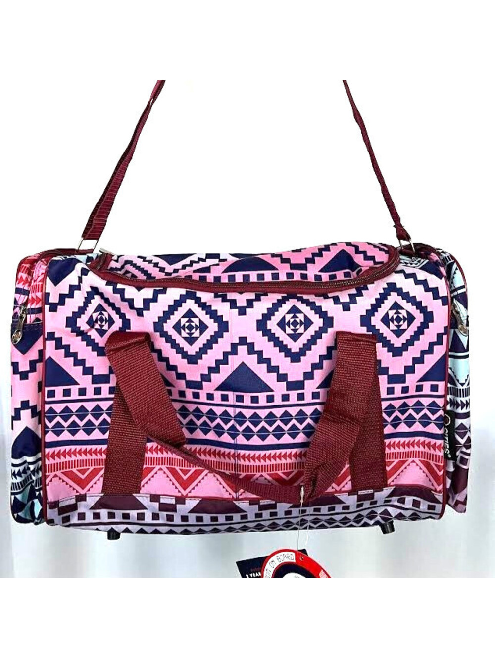 5 Cities Duffle Bag-Aztec Design *NEW* 21x12x8" Airline Approved, Lightweight
